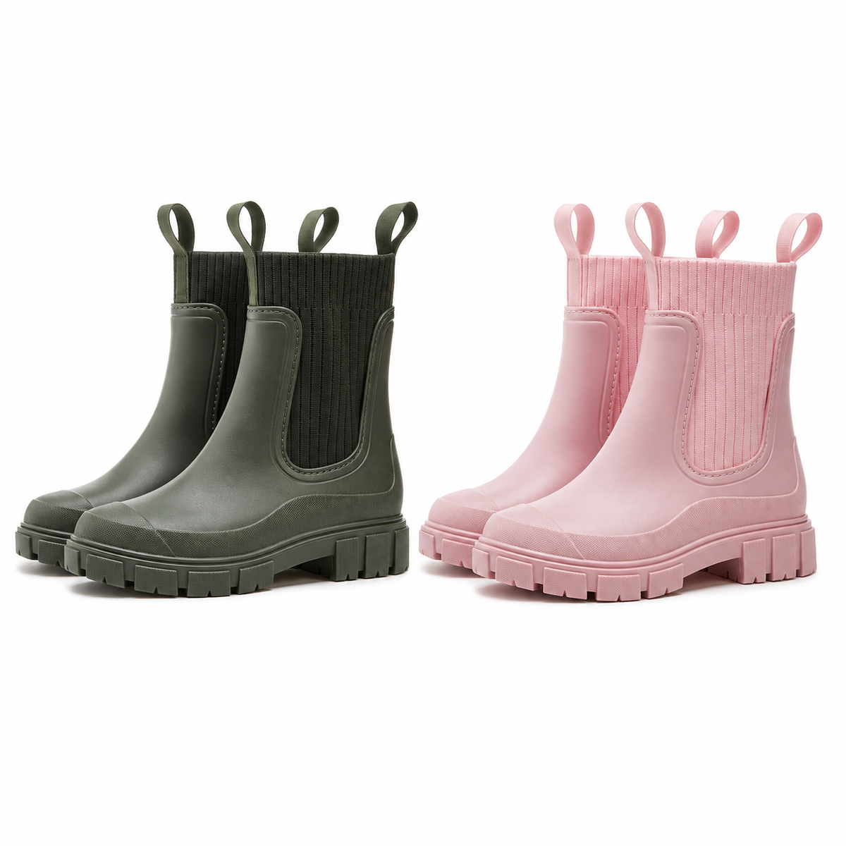 🔥Last Day!80% OFF - Women’s Waterproof Chelsea Boots | Arch Support, Stretch Knit Cuff & Chunky Sole