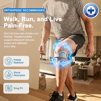🔥 LAST DAY: 80% OFF 🔥LuckySong® Patella Stabilizer Knee Support | Adjustable Knee Brace for Daily Comfort & Active Movement