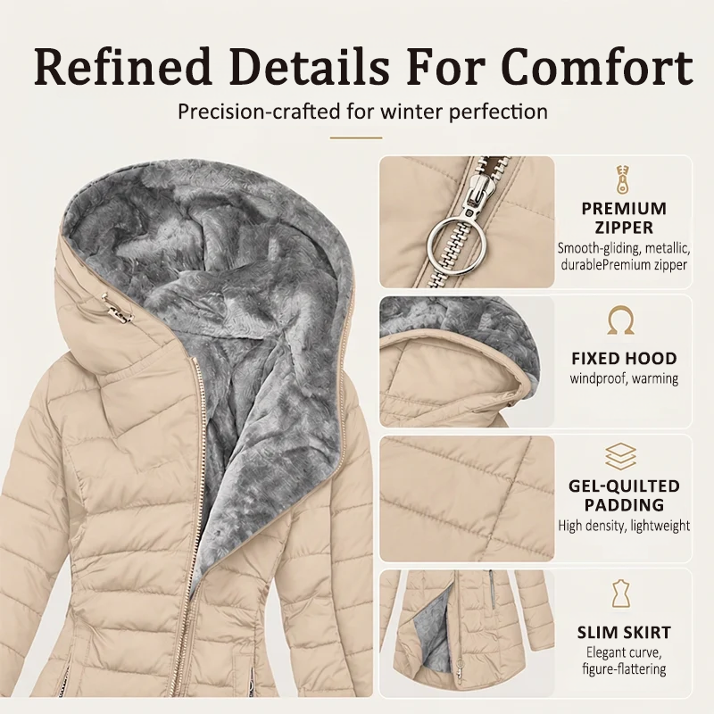 👑 Over 80,000 Shoppers Have Already Snapped It Up! Women's Insulated Hooded Winter Coat