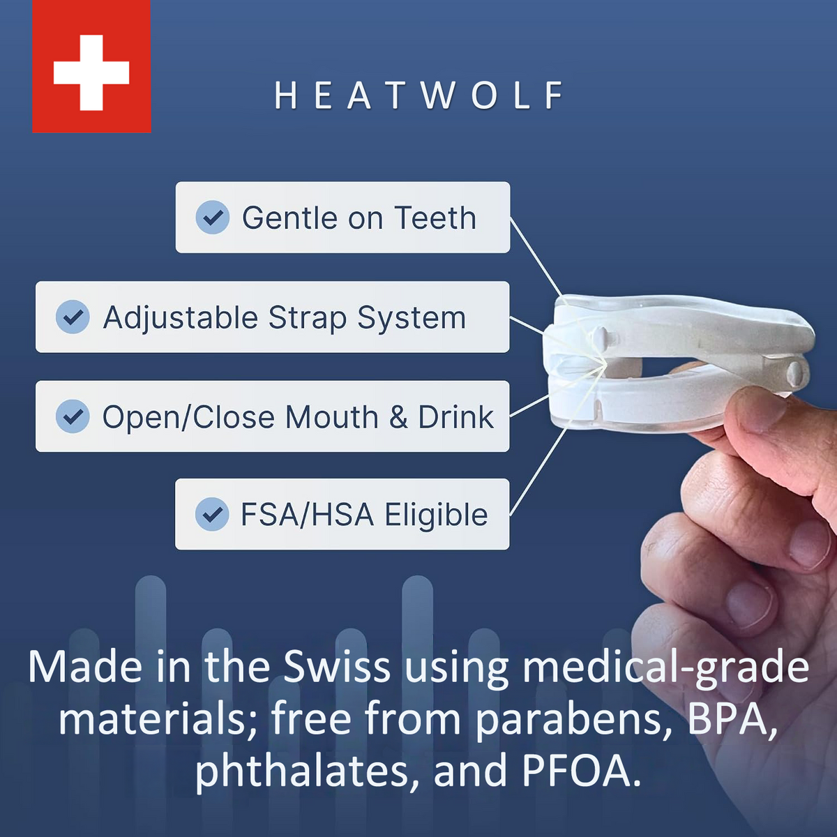 🔥 LAST DAY: 80% OFF – LIMITED-TIME OFFER! | HEATWOLF™ – Swiss-Made Adjustable Anti-Snoring Mouth Guard | Comfortable Snoring Solution for Men & Women