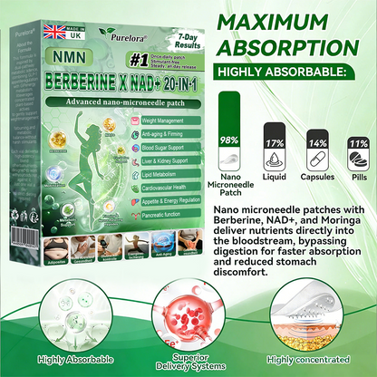 💖𝑶𝒏𝒍𝒊𝒏𝒆 𝑷𝒉𝒂𝒓𝒎𝒂𝒄𝒚💖𝐏𝐮𝐫𝐞𝐥𝐨𝐫𝐚® NAD × 𝐄𝐆𝐂𝐆 20-𝐢𝐧-𝟏 𝐀𝐝𝐯𝐚𝐧𝐜𝐞𝐝 𝐍𝐚𝐧𝐨 𝐌𝐢𝐜𝐫𝐨𝐧𝐞𝐞𝐝𝐥𝐞 𝐏𝐚𝐭𝐜𝐡 (💧𝐉𝐮𝐬𝐭 𝐨𝐧𝐜𝐞 𝐚 𝐝𝐚𝐲, 𝐯𝐢𝐬𝐢𝐛𝐥𝐞 𝐜𝐡𝐚𝐧𝐠𝐞𝐬 𝐢𝐧 𝟕 𝐝𝐚𝐲𝐬) ✅𝐅𝐨𝐫 𝐨𝐛𝐞𝐬𝐢𝐭𝐲, 🅛🅞🅞🅢🅔 🅢🅚🅘🅝,𝐝𝐢𝐚𝐛𝐞𝐭𝐞𝐬, 𝐬𝐥𝐞𝐞𝐩 𝐚𝐩𝐧𝐞𝐚, 𝐣𝐨𝐢𝐧𝐭 𝐢𝐬𝐬𝐮𝐞𝐬, 𝐚𝐧𝐝 𝐦𝐨𝐫𝐞