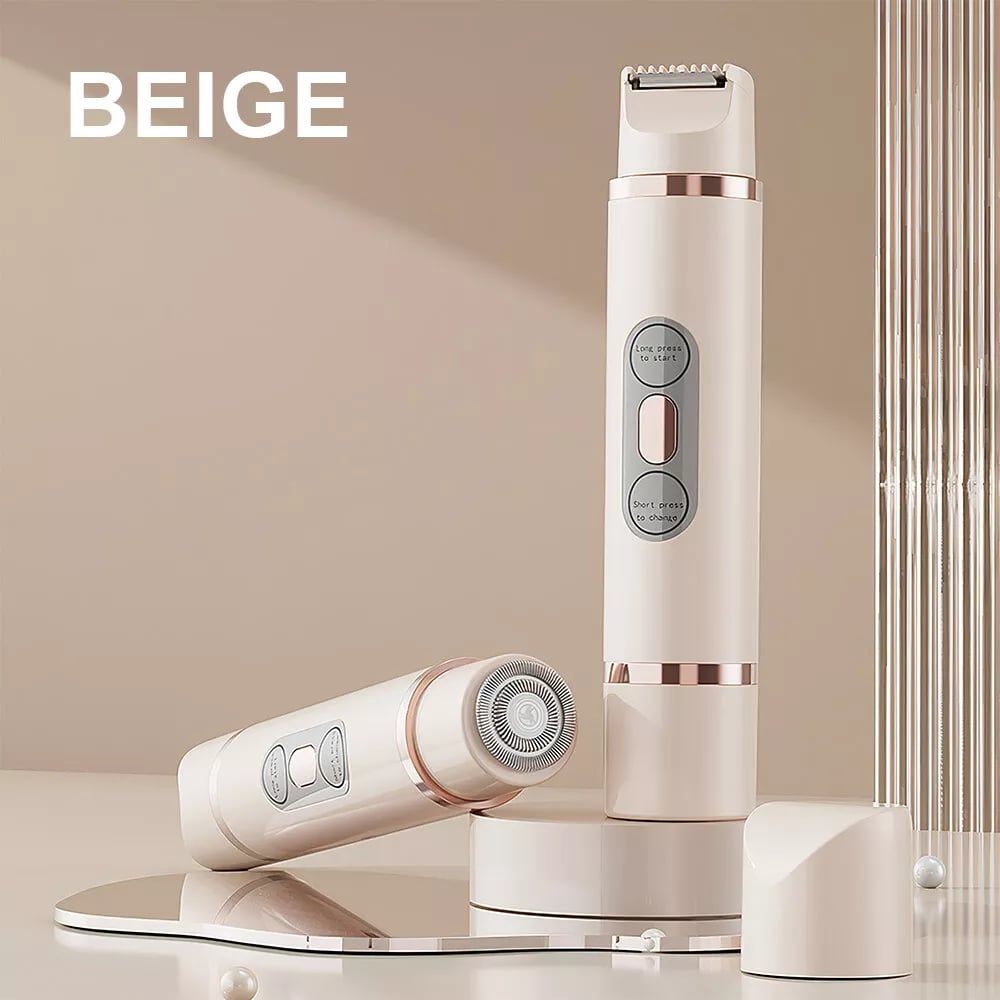 🔥 LAST DAY – 80% OFF | 2-in-1 Electric Bikini Trimmer for Women – Painless Full Body Shaver