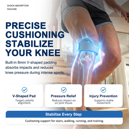 🔥 LAST DAY: 80% OFF 🔥LuckySong® Patella Stabilizer Knee Support | Adjustable Knee Brace for Daily Comfort & Active Movement