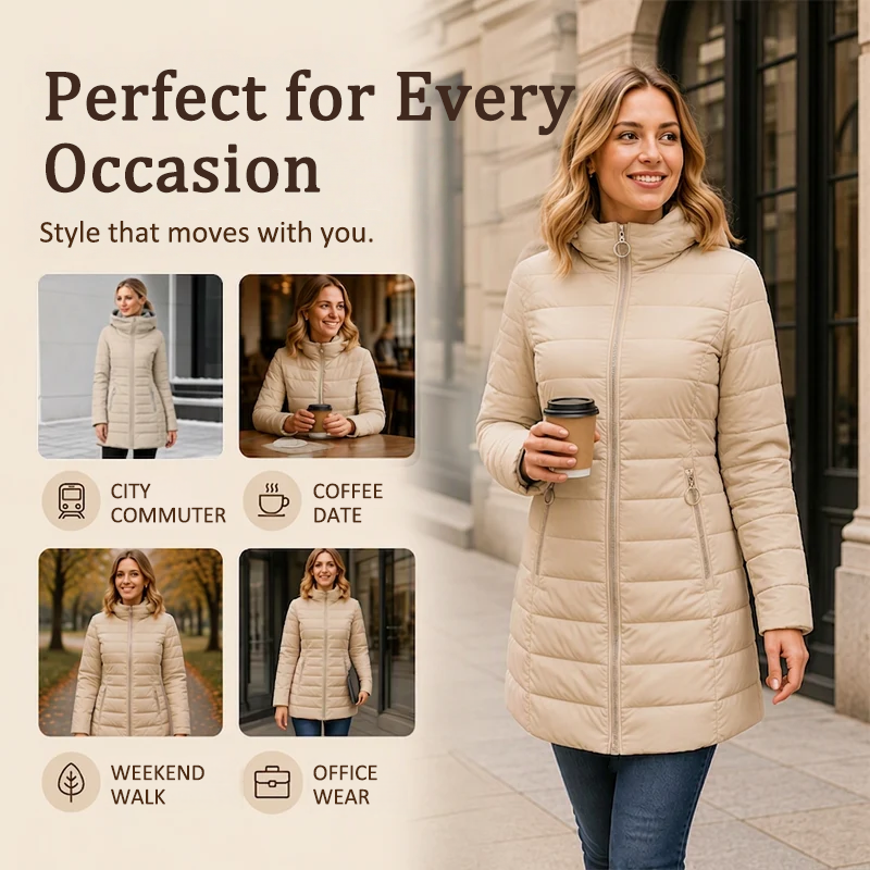 👑 Over 80,000 Shoppers Have Already Snapped It Up! Women's Insulated Hooded Winter Coat