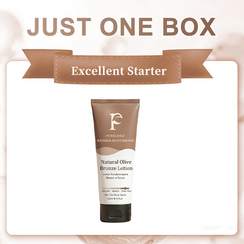 🇬🇧Purelora® Natural Olive Bronze Self Tanner Body Lotion – Gradual Sunless Glow, Even Application, No Orange Tint, Deep Hydration, Vegan & Cruelty-Free