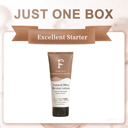 🇬🇧Purelora® Natural Olive Bronze Self Tanner Body Lotion – Gradual Sunless Glow, Even Application, No Orange Tint, Deep Hydration, Vegan & Cruelty-Free