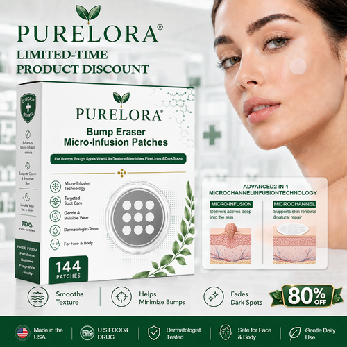 ✨【Dermatologist-Inspired】PURELORA® Bump Eraser Micro-Infusion Patches——For Bumps, Rough Spots, Wart-Like Texture, Blemishes, Fine Lines & Dark Spots