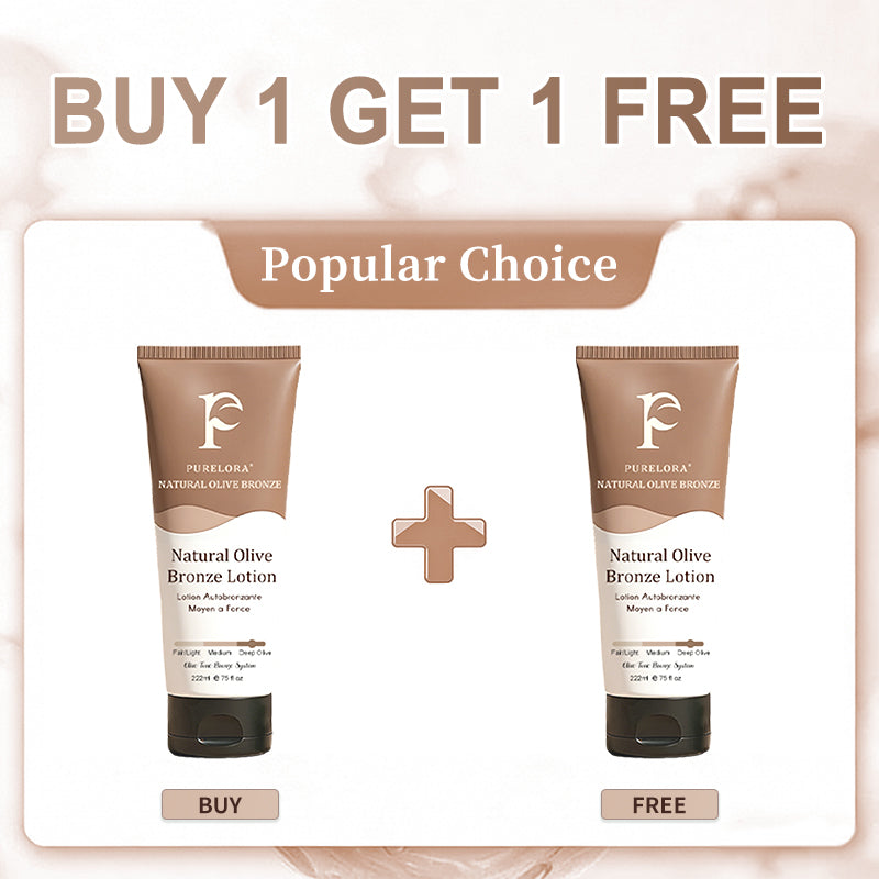 🇬🇧Purelora® Natural Olive Bronze Self Tanner Body Lotion – Gradual Sunless Glow, Even Application, No Orange Tint, Deep Hydration, Vegan & Cruelty-Free