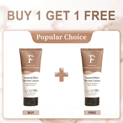 🇬🇧Purelora® Natural Olive Bronze Self Tanner Body Lotion – Gradual Sunless Glow, Even Application, No Orange Tint, Deep Hydration, Vegan & Cruelty-Free