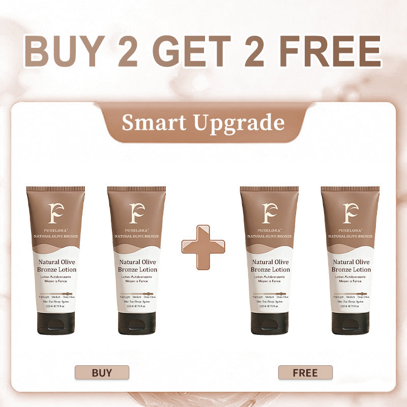 🇬🇧Purelora® Natural Olive Bronze Self Tanner Body Lotion – Gradual Sunless Glow, Even Application, No Orange Tint, Deep Hydration, Vegan & Cruelty-Free
