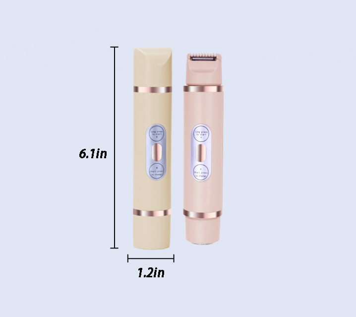 🔥 LAST DAY – 80% OFF | 2-in-1 Electric Bikini Trimmer for Women – Painless Full Body Shaver