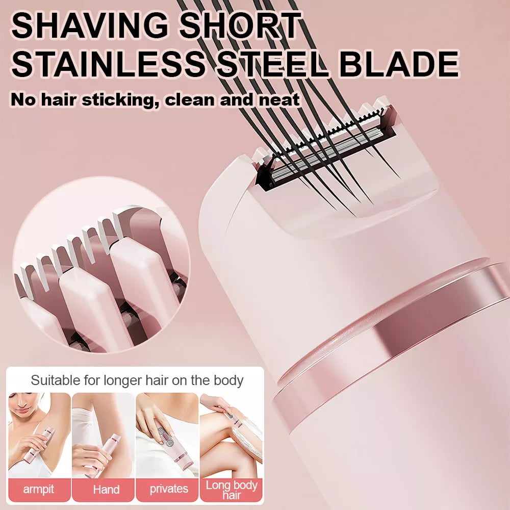 🔥 LAST DAY – 80% OFF | 2-in-1 Electric Bikini Trimmer for Women – Painless Full Body Shaver