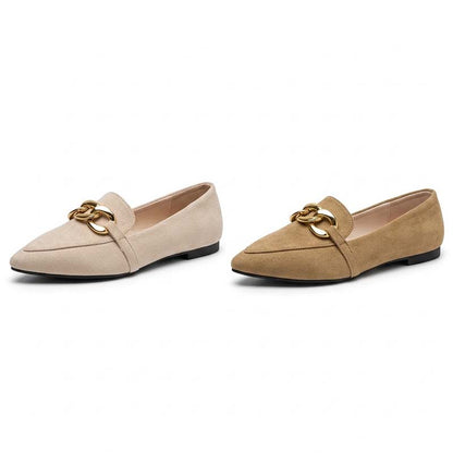 🔥LAST DAY: 80% OFF🔥 Women's Gold-Chain Loafers with Arch Support – Everyday Comfort