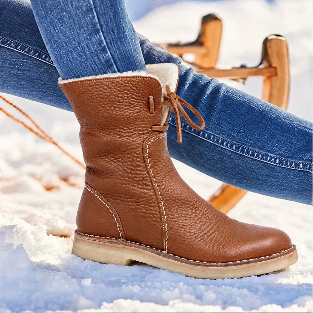 🔥Last Day!80% OFF - PREMIUM Orthopaedic Waterproof Mid-Calf Boots: Easy-Zip Pain Relief Walking Shoes