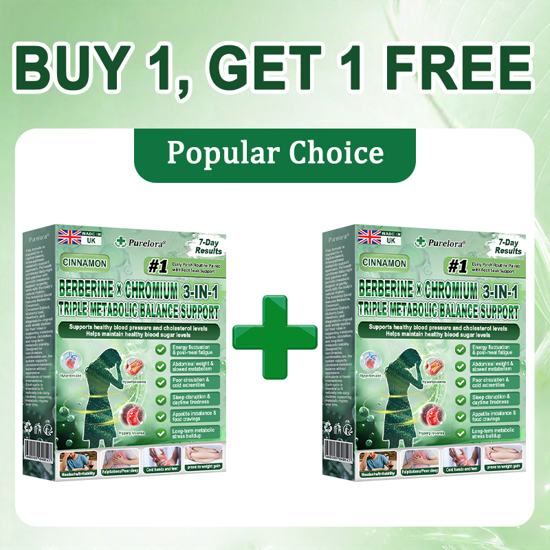 Purelora® Berberine × Chromium Complete Metabolic Rhythm Kit (🌀 Daily External Patch + Weekly Metabolic Support Powder) ✅ For metabolic balance, blood sugar support, circulation & overall metabolic health