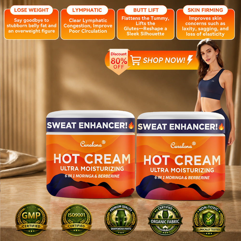 🔥𝑶𝒏𝒍𝒊𝒏𝒆 𝑷𝒉𝒂𝒓𝒎𝒂𝒄𝒚🔥Curalona®  Moringa & Berberine 6-In-1 Hot Cream – Sweat Enhancer & Body Sculpting Cream