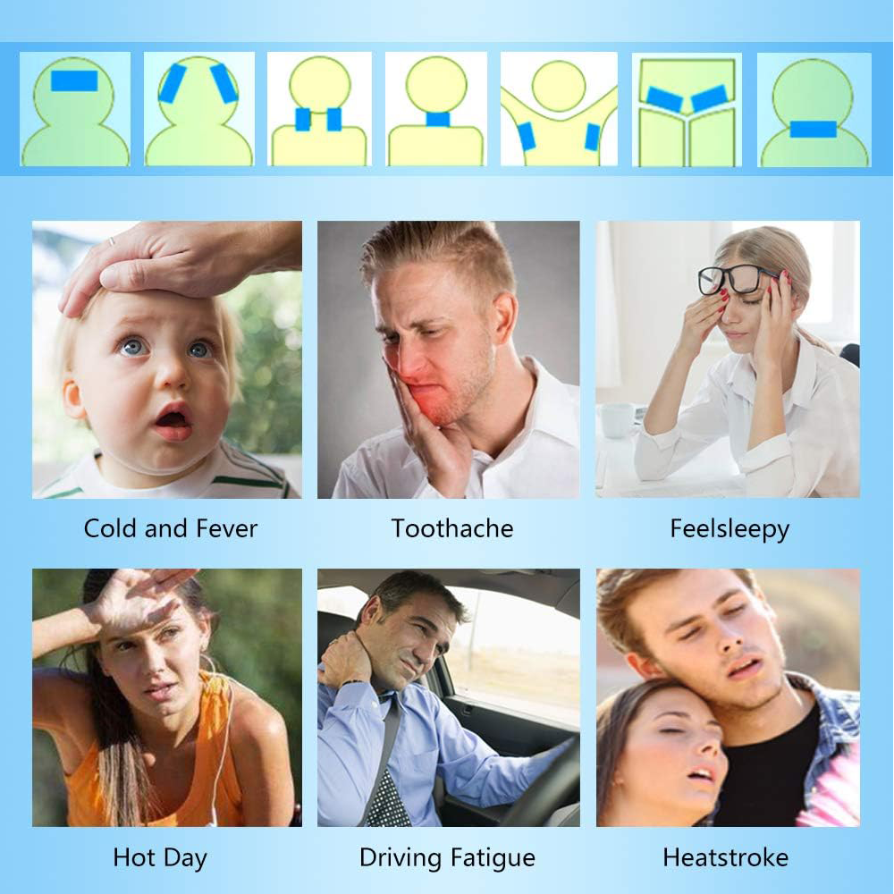HEATWOLF® Cooling Gel Patches – Pack of 10 | Instant Cooling Relief for Kids & Adults, Ideal for Hot Weather, Feverish Discomfort, Heat & Headaches