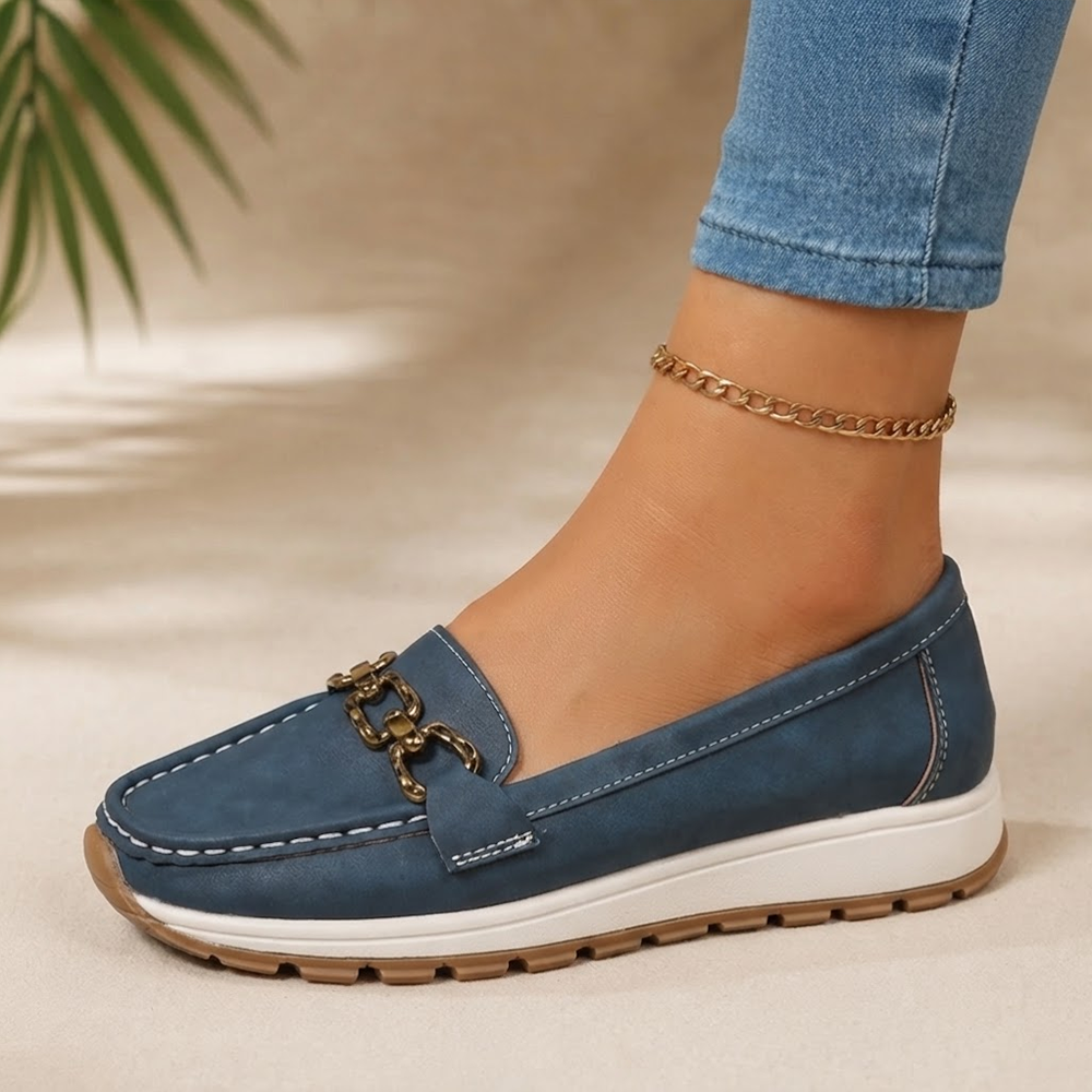 Women's Casual Sporty Slip-On PU Leather Sneakers56789