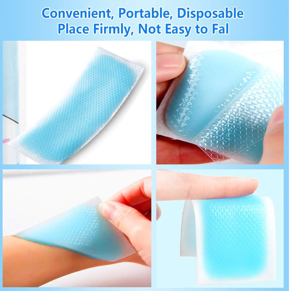 HEATWOLF® Cooling Gel Patches – Pack of 10 | Instant Cooling Relief for Kids & Adults, Ideal for Hot Weather, Feverish Discomfort, Heat & Headaches