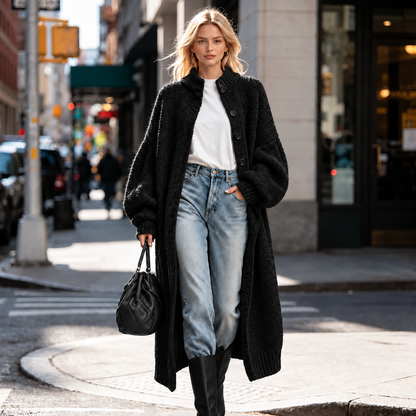 🔥Autumn/Winter New Arrival – 49% OFF for a Limited Time | Women’s Longline Knit Cardigan