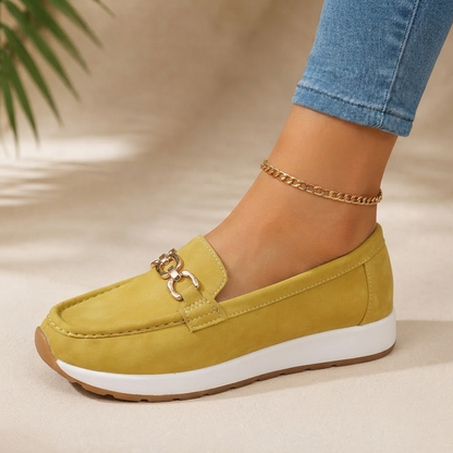 Women's Casual Sporty Slip-On PU Leather Sneakers56789