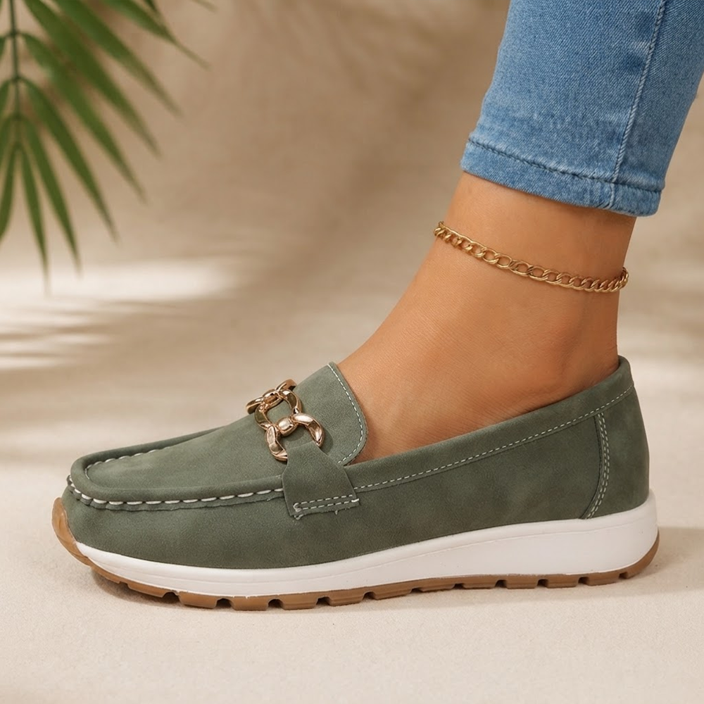 Women's Casual Sporty Slip-On PU Leather Sneakers56789