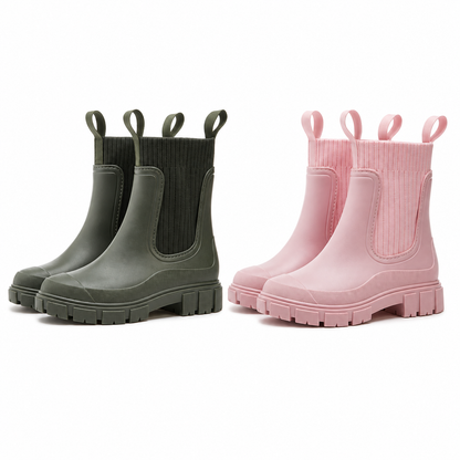 🔥Last Day!80% OFF - Women’s Waterproof Chelsea Boots | Arch Support, Stretch Knit Cuff & Chunky Sole
