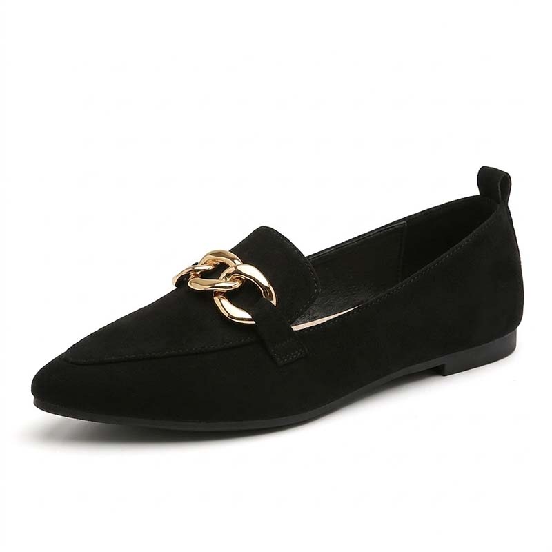 🔥LAST DAY: 80% OFF🔥 Women's Gold-Chain Loafers with Arch Support – Everyday Comfort