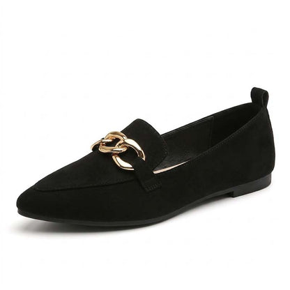 🔥LAST DAY: 80% OFF🔥 Women's Gold-Chain Loafers with Arch Support – Everyday Comfort