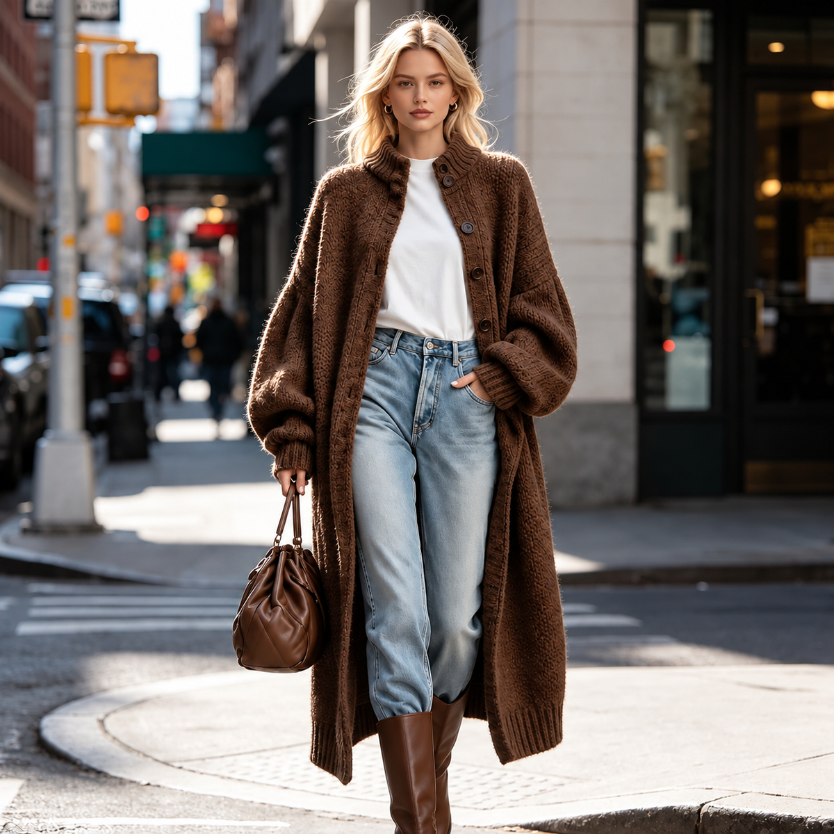 🔥Autumn/Winter New Arrival – 49% OFF for a Limited Time | Women’s Longline Knit Cardigan