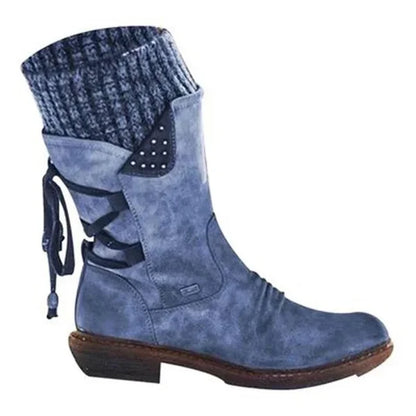 🔥𝑳𝑨𝑺𝑻 𝑫𝑨𝒀 𝑺𝑨𝑳𝑬-𝟖𝟎% 𝑶𝑭𝑭✨Women's Winter Low Barrel Orthotic Bow Support Wool Warm Boots