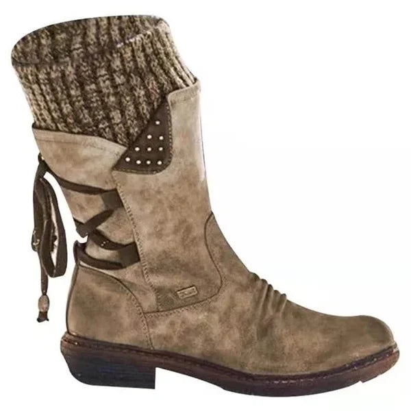 🔥𝑳𝑨𝑺𝑻 𝑫𝑨𝒀 𝑺𝑨𝑳𝑬-𝟖𝟎% 𝑶𝑭𝑭✨Women's Winter Low Barrel Orthotic Bow Support Wool Warm Boots