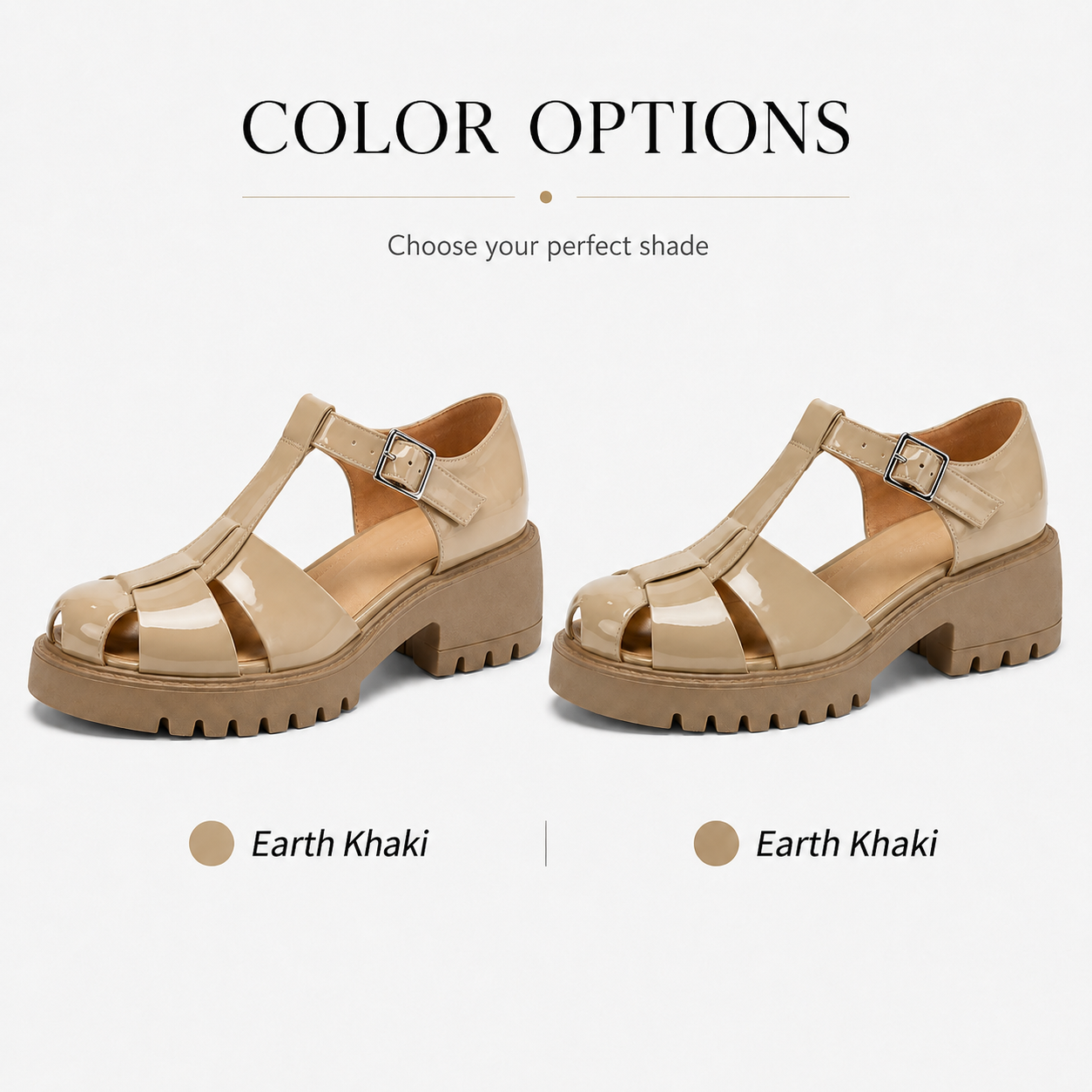 🔥 New Arrival 2026 | Women’s Chunky Mary Jane Platform Sandals – Glossy Patent Leather, Comfortable T-Strap Design & Anti-Slip Sole for Everyday Style