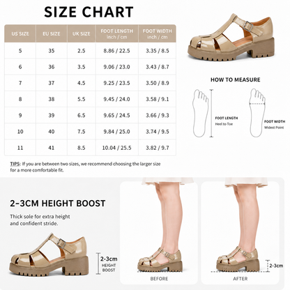 🔥 New Arrival 2026 | Women’s Chunky Mary Jane Platform Sandals – Glossy Patent Leather, Comfortable T-Strap Design & Anti-Slip Sole for Everyday Style
