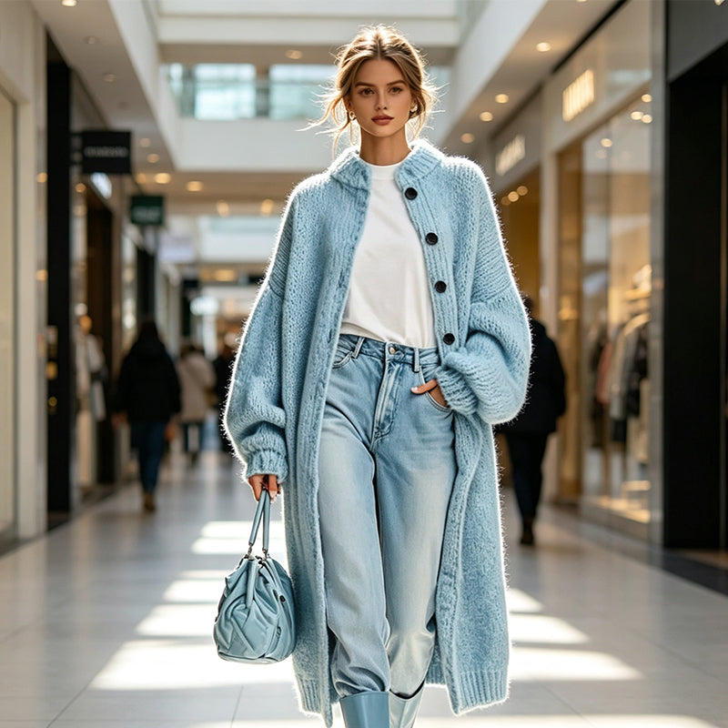 🔥Autumn/Winter New Arrival – 49% OFF for a Limited Time | Women’s Longline Knit Cardigan